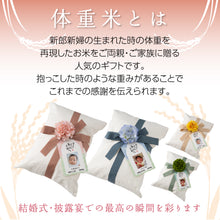 画像をギャラリービューアに読み込む, 新米夫婦の体重米【トートバッグ】写真タイプ