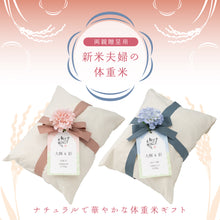 画像をギャラリービューアに読み込む, 新米夫婦の体重米【トートバッグ】文字タイプ