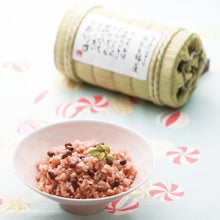 画像をギャラリービューアに読み込む, 新米夫婦の俵型お赤飯