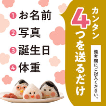 画像をギャラリービューアに読み込む, 新米夫婦赤ちゃん体重米(写真)