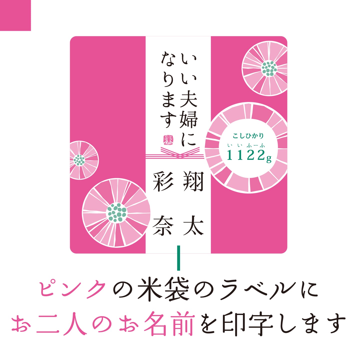いい夫婦になります1個（化粧箱あり）