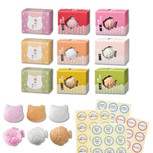 画像をギャラリービューアに読み込む, 猫・鯛最中 【1個】メッセージシール付きプチギフト
