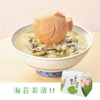 名入れができるお米と鯛型お茶漬け最中のセット【新米家族】